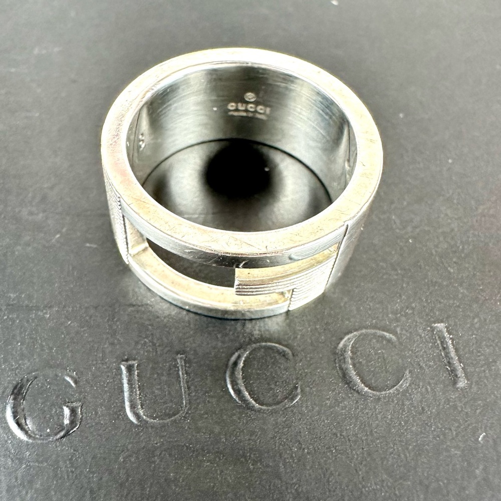 GUCCI Silver 925 Ring size 47 or 4.25 - Picture 2 of 13